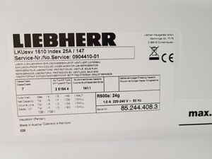 Thumbnail image of Liebherr LKUexv 1610 MediLine Fridge Lab