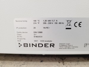 Thumbnail image of Binder CB 170 CO2 Incubator (2021) Lab
