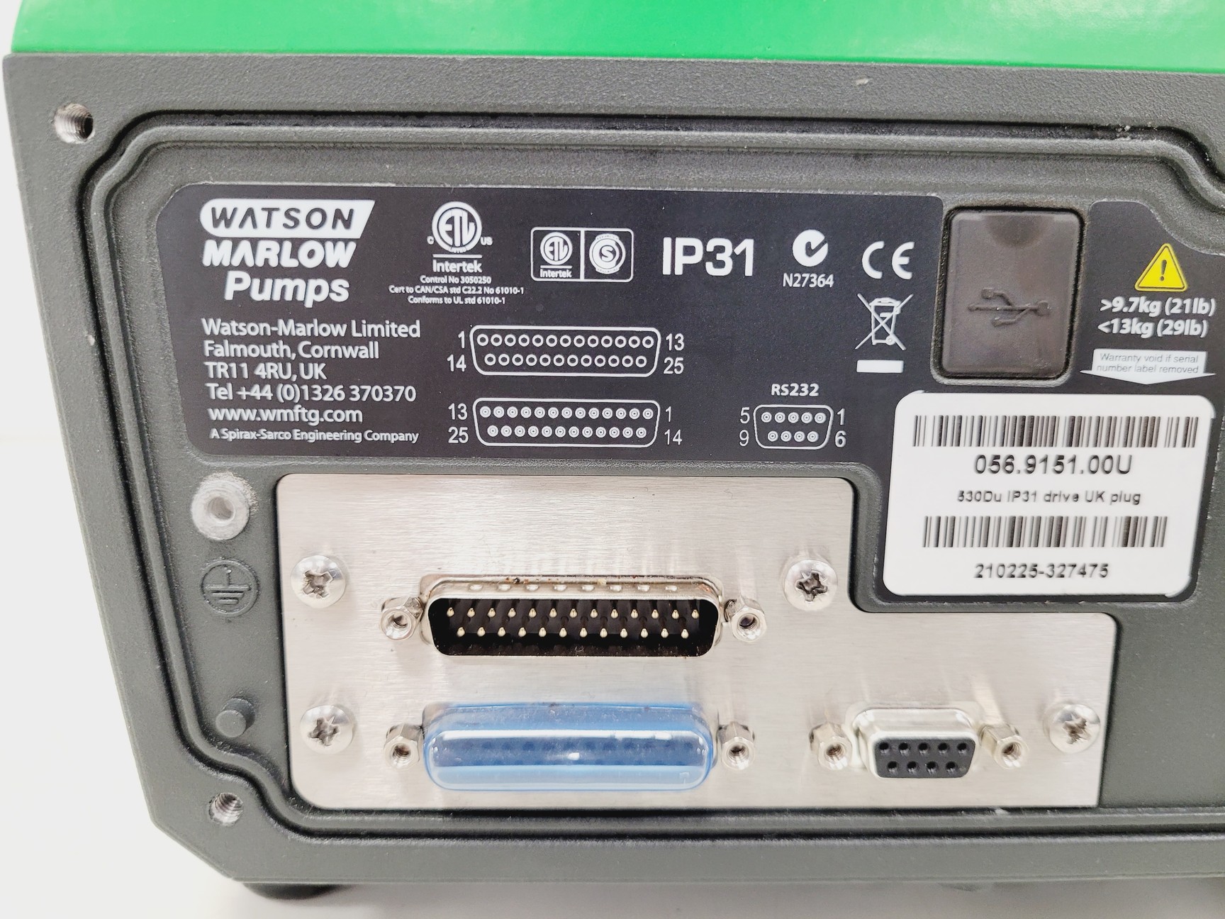 Image of Watson Marlow 530Du IP31 Peristaltic Pump with Pump Head