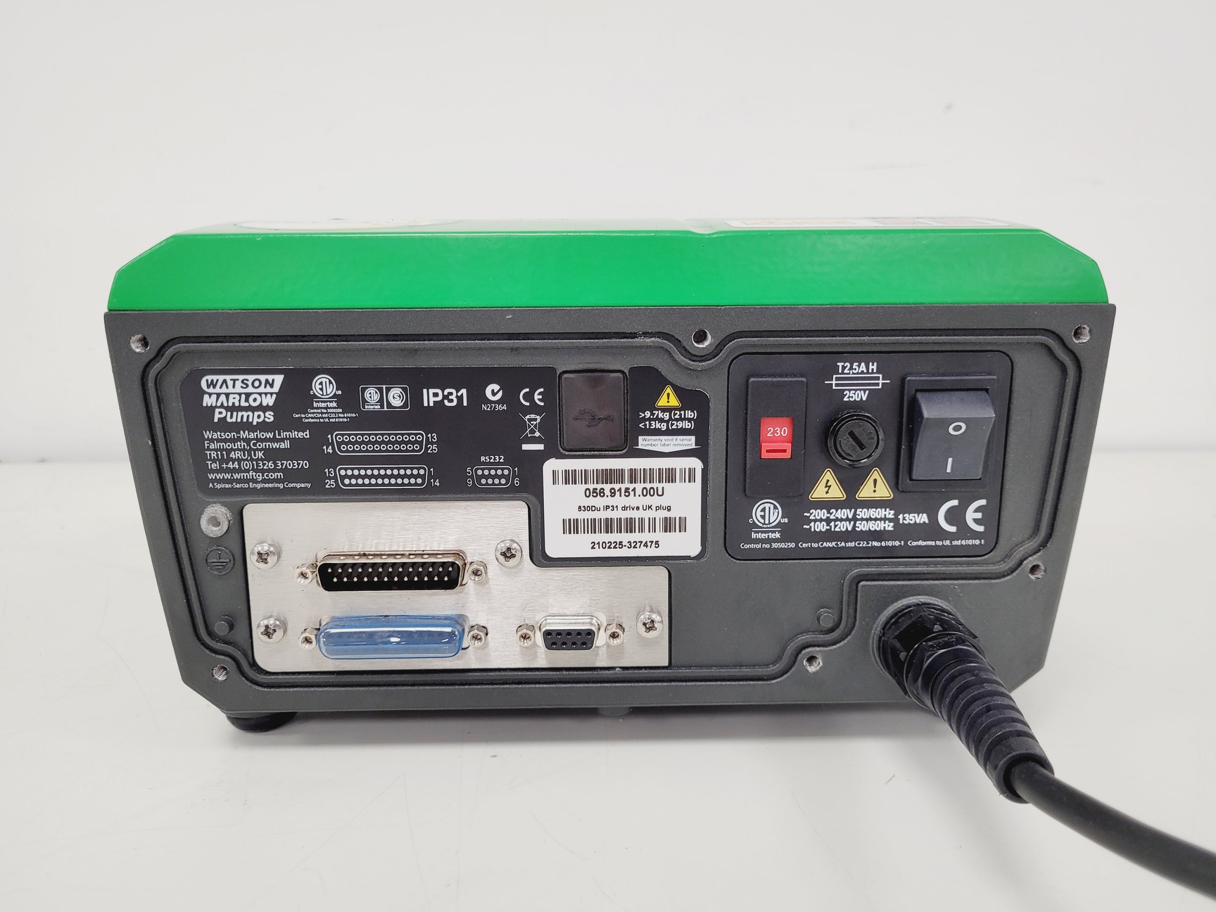 Image of Watson Marlow 530Du IP31 Peristaltic Pump with Pump Head