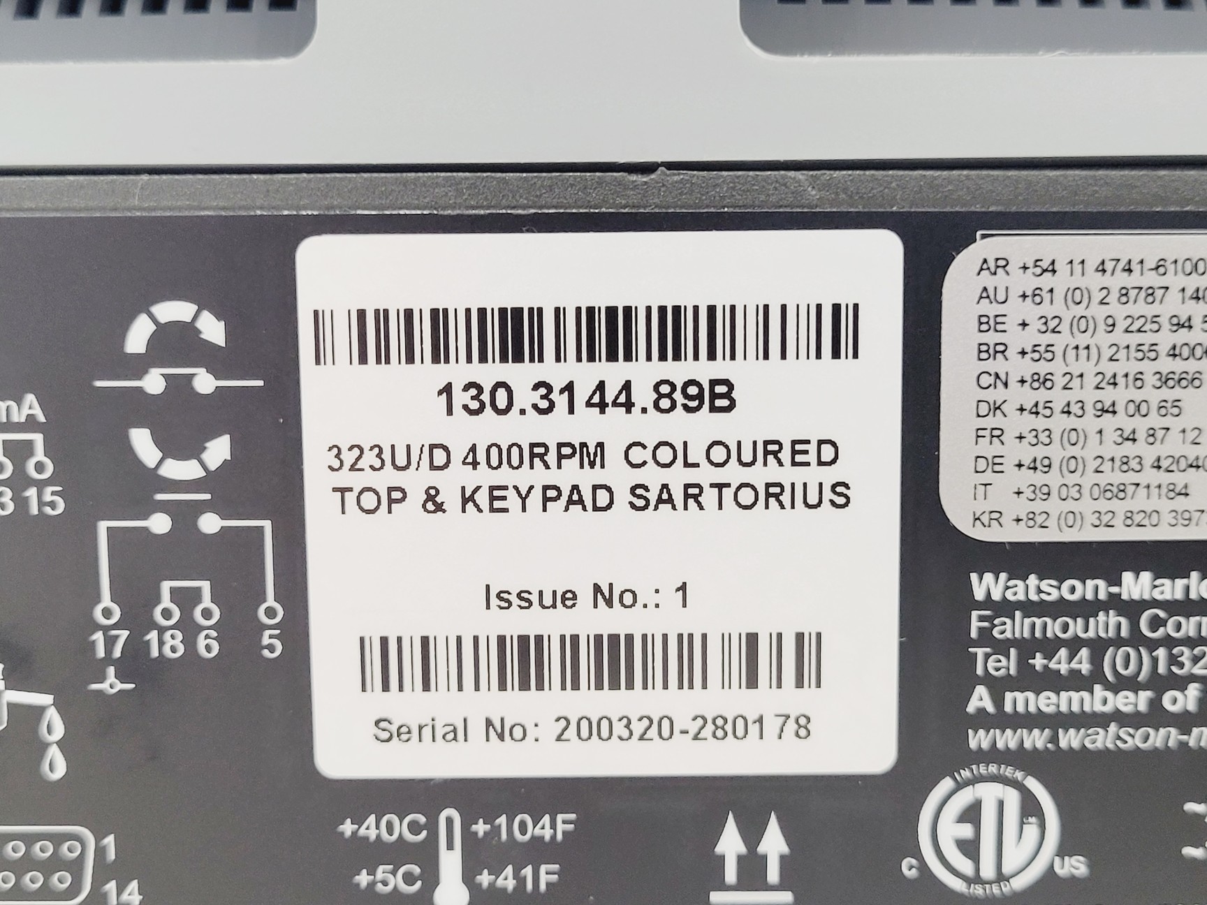 Image of Watson Marlow/Sartorius 323U/D 400RPM Peristaltic Pump