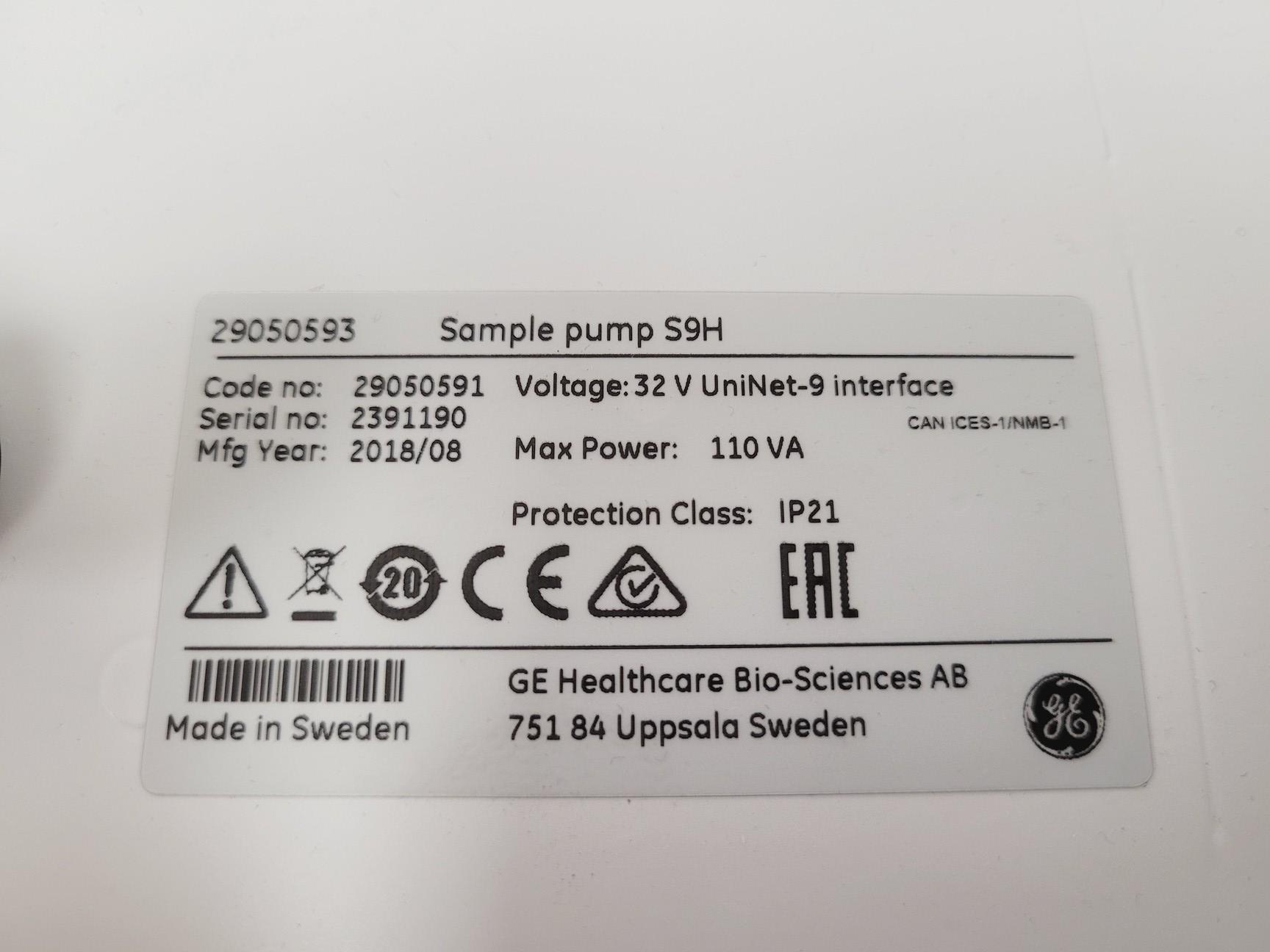 Image of GE Healthcare Sample Pump S9H - Spares/Repair Lab