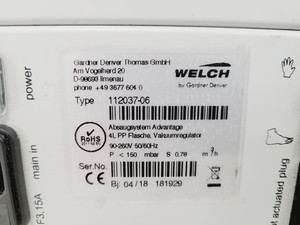 Thumbnail image of Fisher Scientific Welch Fluid Aspiration System Type 112037-06