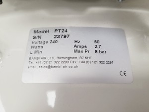 Thumbnail image of Bambi PT24 Oil Free Compressor 