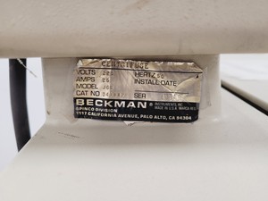 Thumbnail image of Beckman J-6B Refrigerated Ultracentrifuge w/ JS4.2 rotor & 6 x Buckets Lab