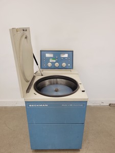 Thumbnail image of Beckman J-6B Refrigerated Ultracentrifuge w/ JS4.2 rotor & 6 x Buckets Lab