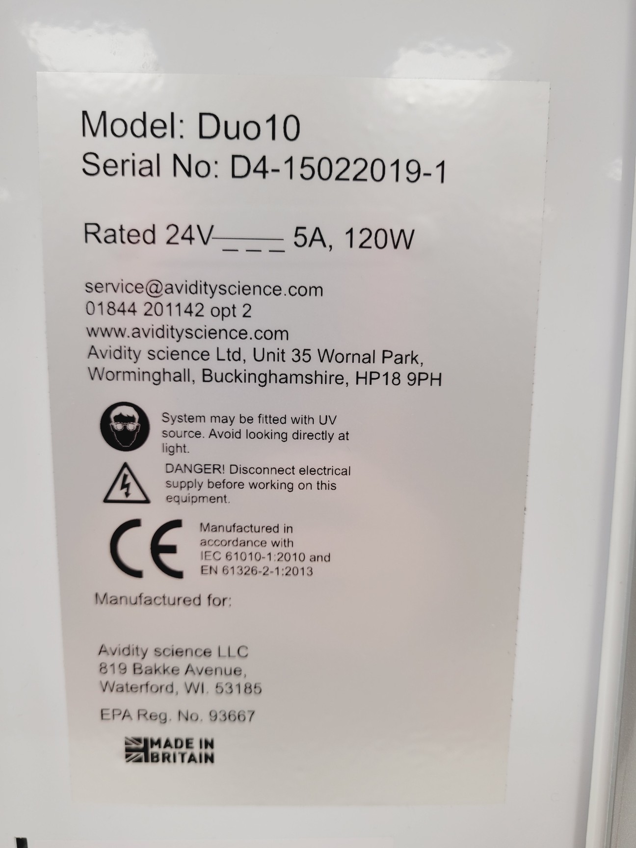 Image of Avidity Duo10 Water Purification System w/ 2 x TC004 POU & 1  x TC001 Lab