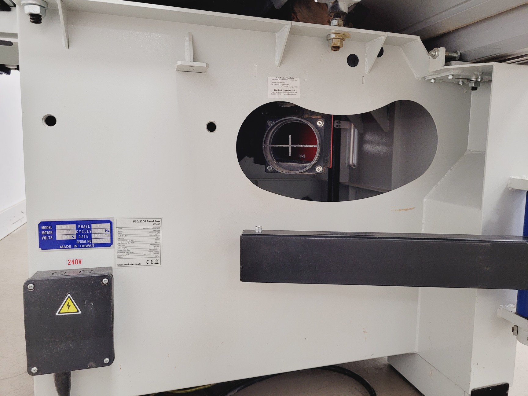 Image of Axminster Industrial Series P30/2200 Panel Saw 953440