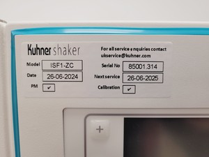 Thumbnail image of Kuhner Shaker ISF1-ZC EcoDew Shaking Incubator Double Stack Lab