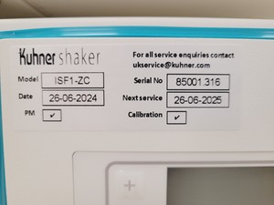 Thumbnail image of Kuhner Shaker ISF1-ZC EcoDew Shaking Incubator Double Stack Lab