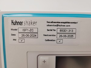 Thumbnail image of Kuhner Shaker ISF1-ZC EcoDew Shaking Incubator Double Stack Lab