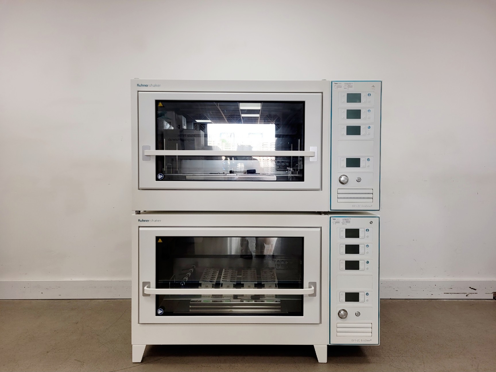 Image of Kuhner Shaker ISF1-ZC EcoDew Shaking Incubator Double Stack Lab