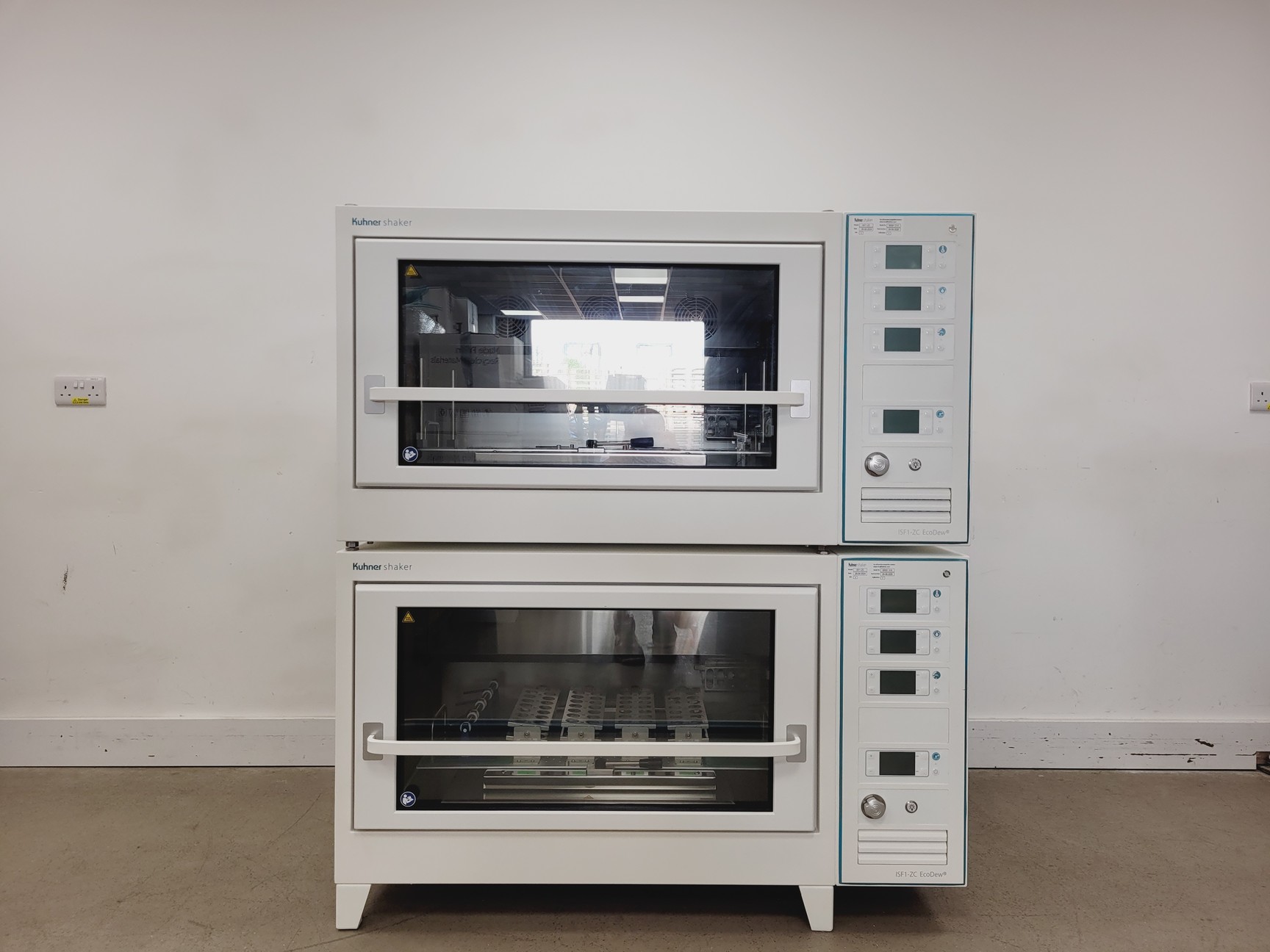 Image of Kuhner Shaker ISF1-ZC EcoDew Shaking Incubator Double Stack Lab