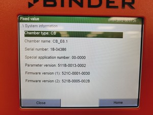 Thumbnail image of Binder CB160 E6.1 Co2 Incubator Double Stack 9140-0092 Lab