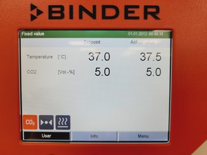 Thumbnail image of Binder CB160 E6.1 Co2 Incubator Double Stack 9140-0092 Lab
