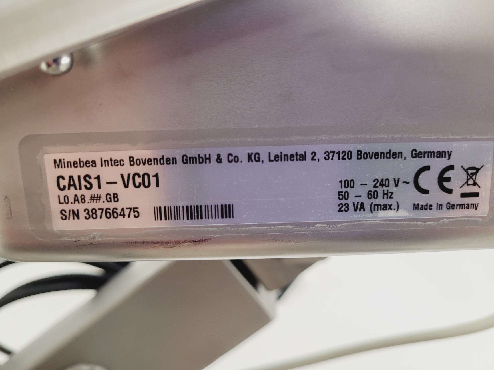 Image of Minebea IFS4-300LL-I Weighing Platform w/ Sartorius Combics 1