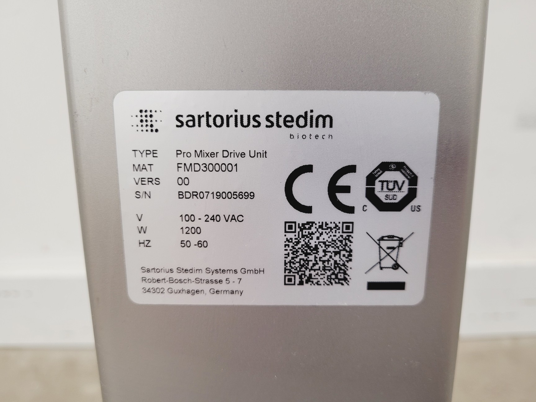Image of Sartorius Flexafe Pro Mixer Drive Unit FMD300001