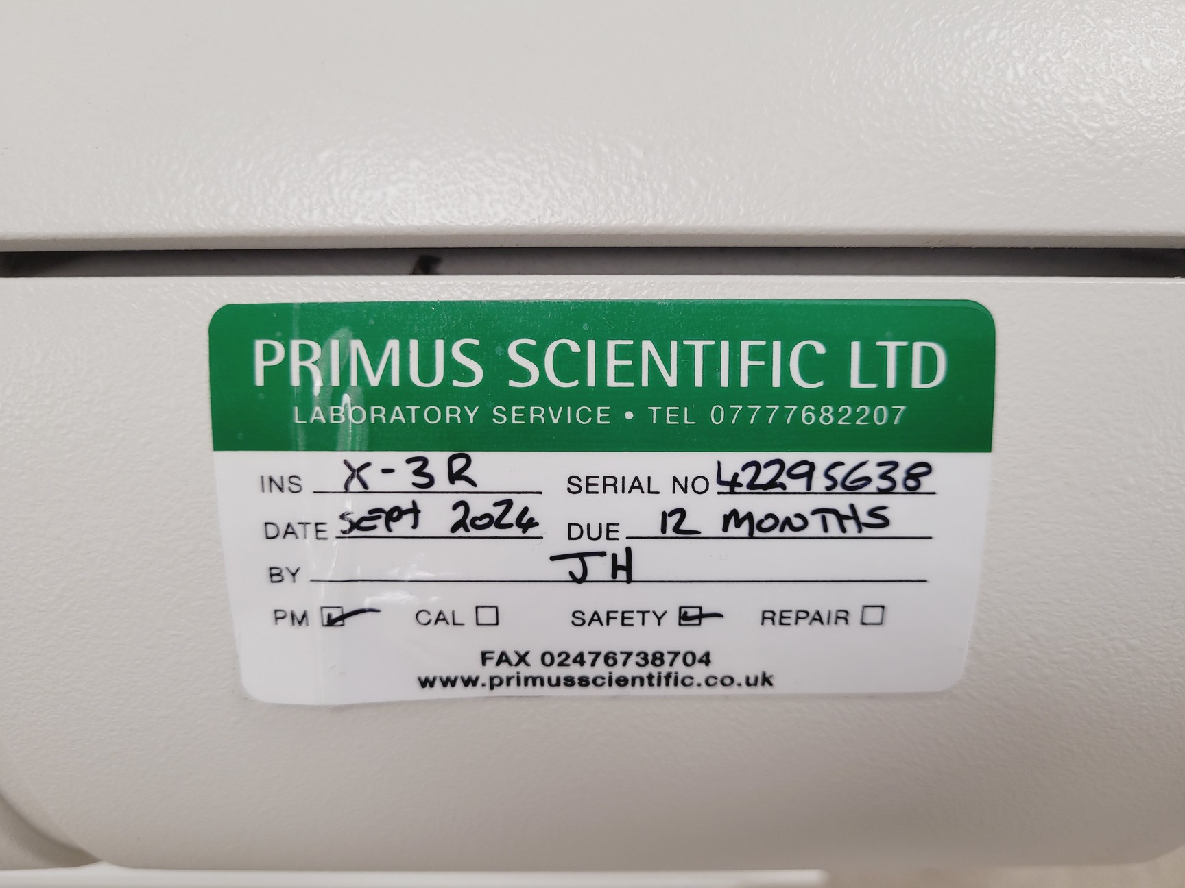 Image of Thermo Scientific Heraeus Multifuge X3R Centrifuge with TX-1000 Rotor Lab