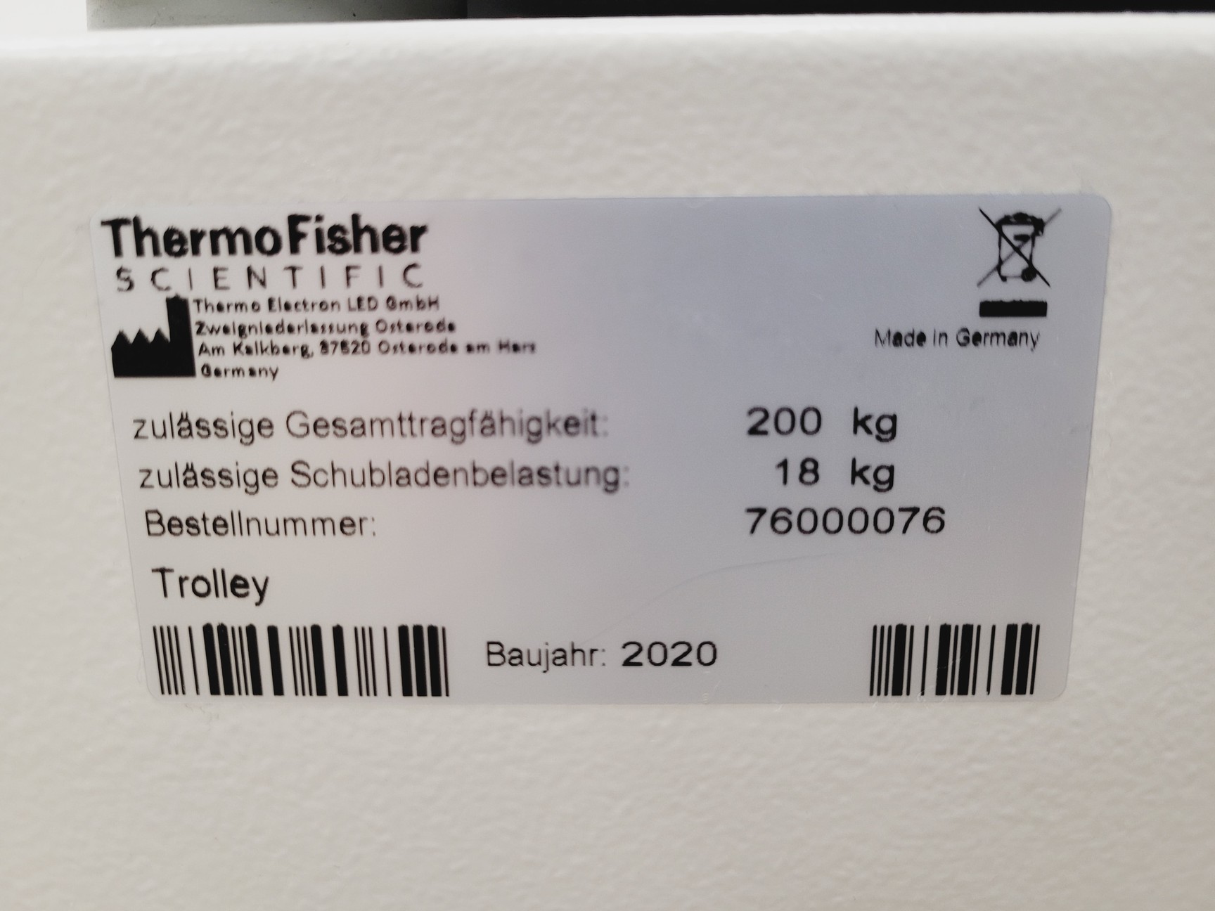 Image of Thermo Scientific Heraeus Multifuge X3R Centrifuge with TX-1000 Rotor Lab