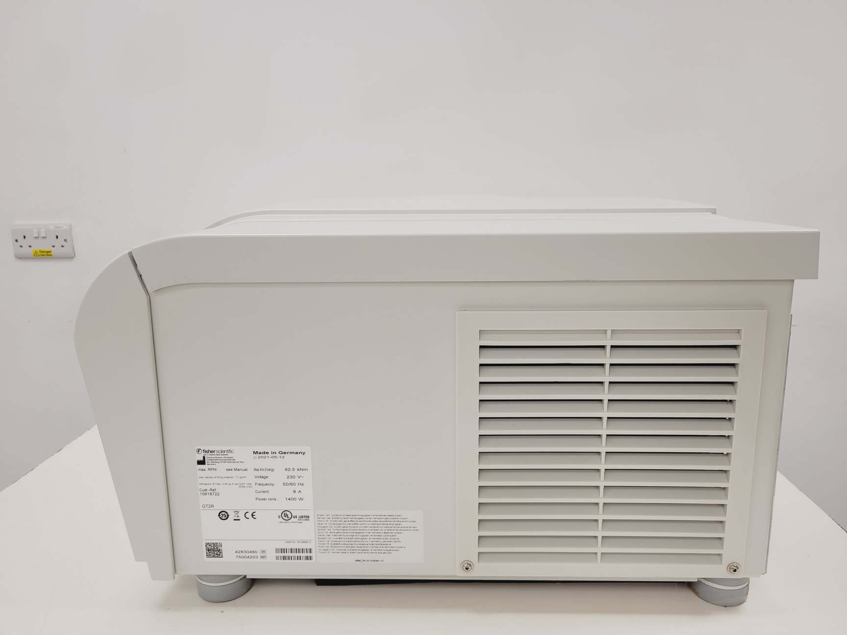 Image of Fisher Scientific GT2R Refrigerated Centrifuge (2021) w/  ﻿TX-400 Rotor 4 Lab