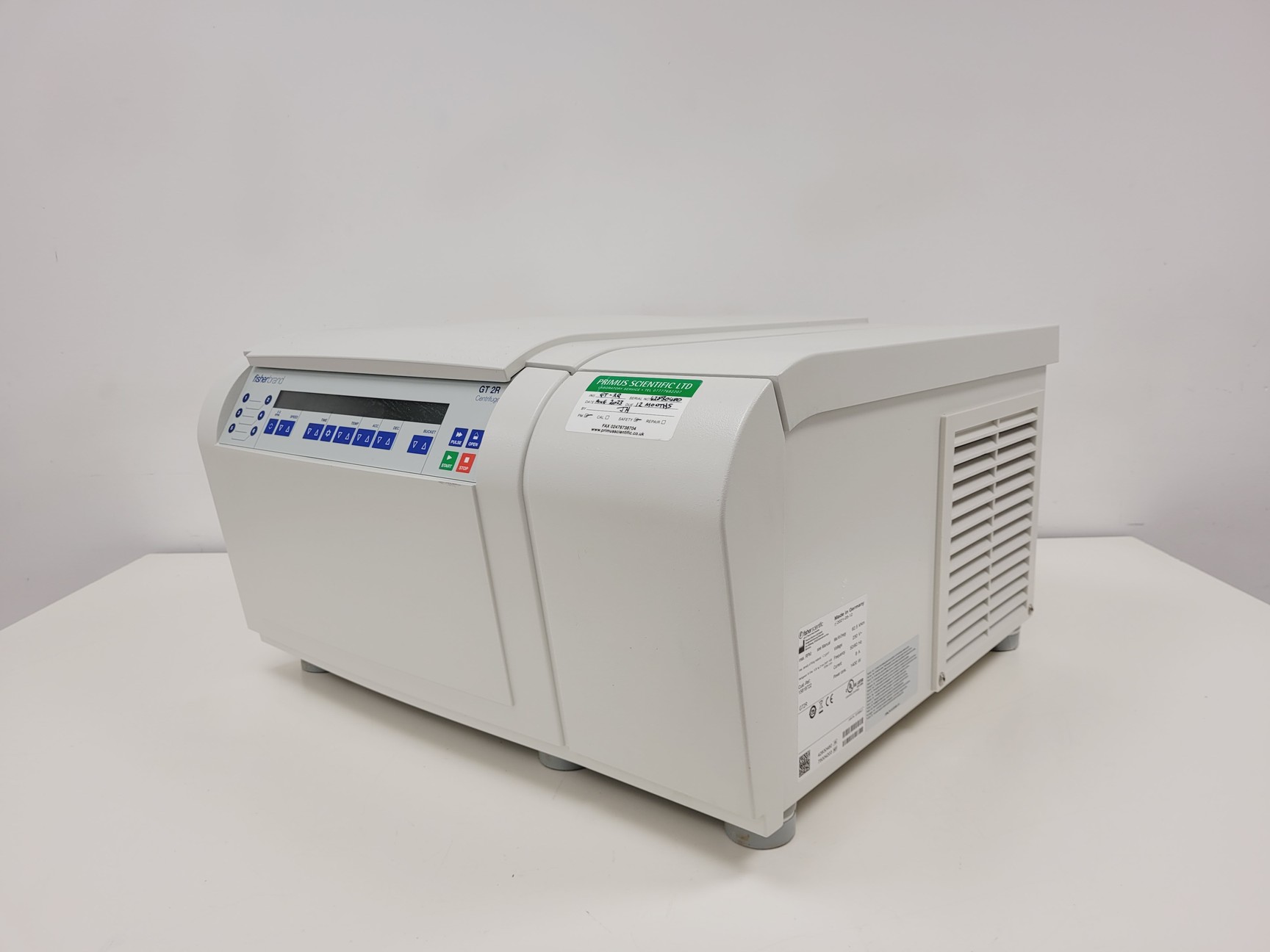 Image of Fisher Scientific GT2R Refrigerated Centrifuge (2021) w/  ﻿TX-400 Rotor 4 Lab