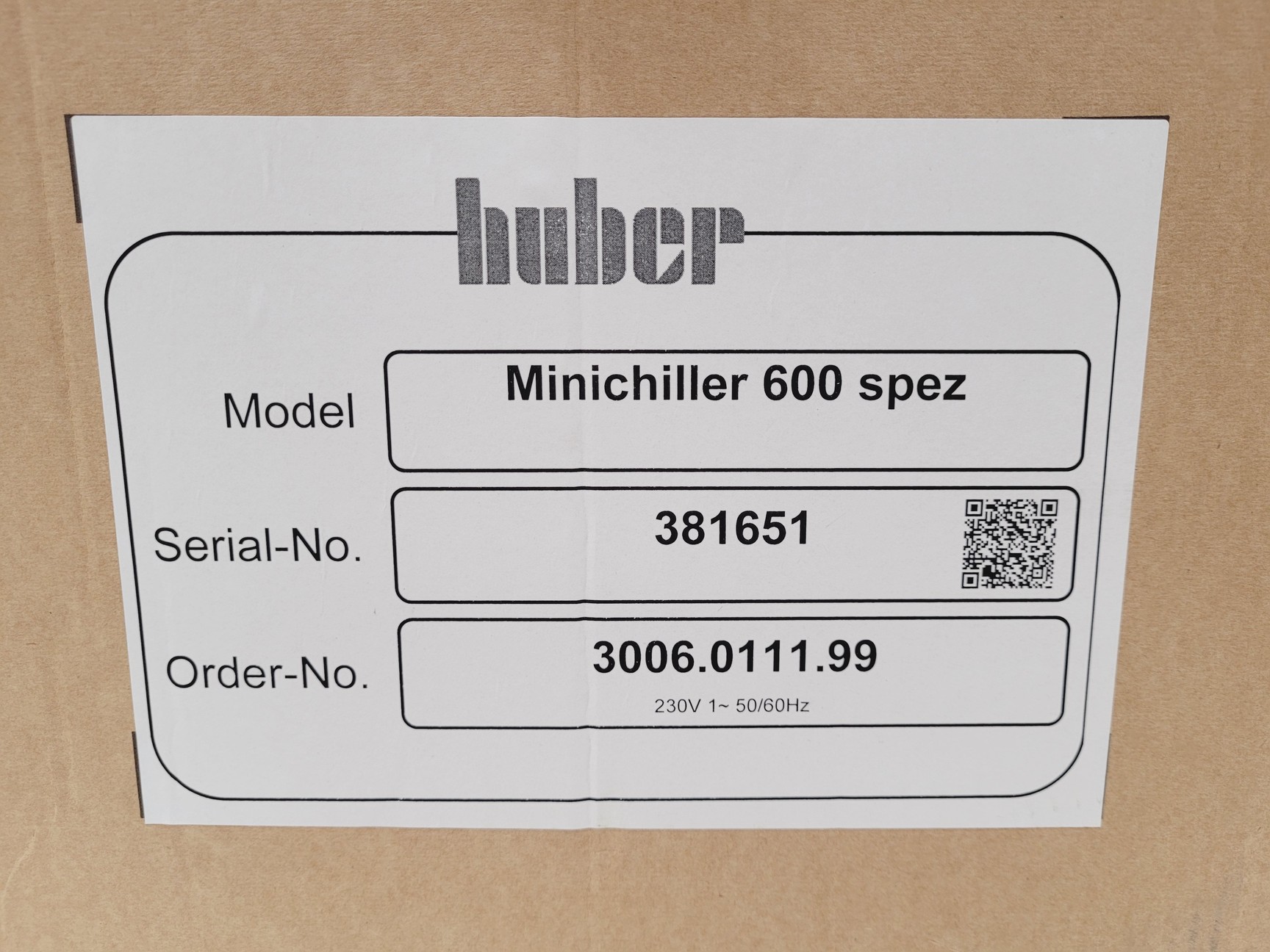 Image of New Huber Minichiller 600 MPC spez 3006.0111.99 NOS
