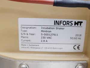 Thumbnail image of Infors HT Minitron Co2 Shaking Incubator w/ Humidity (2018)  