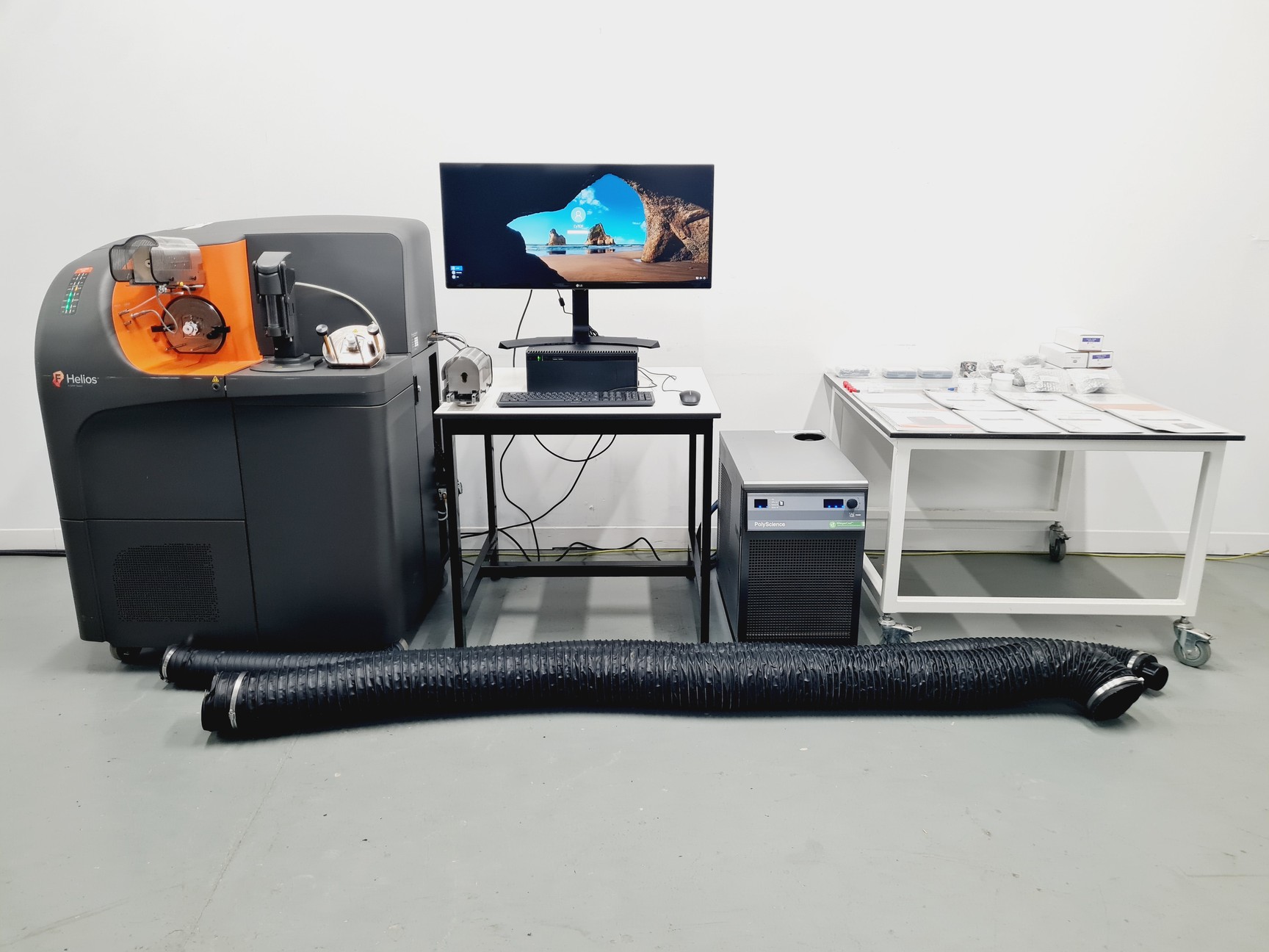 Cytof Injector Fluidigm Helios CyTOF Mass Cyto + PolyScience WhisperCool Chiller