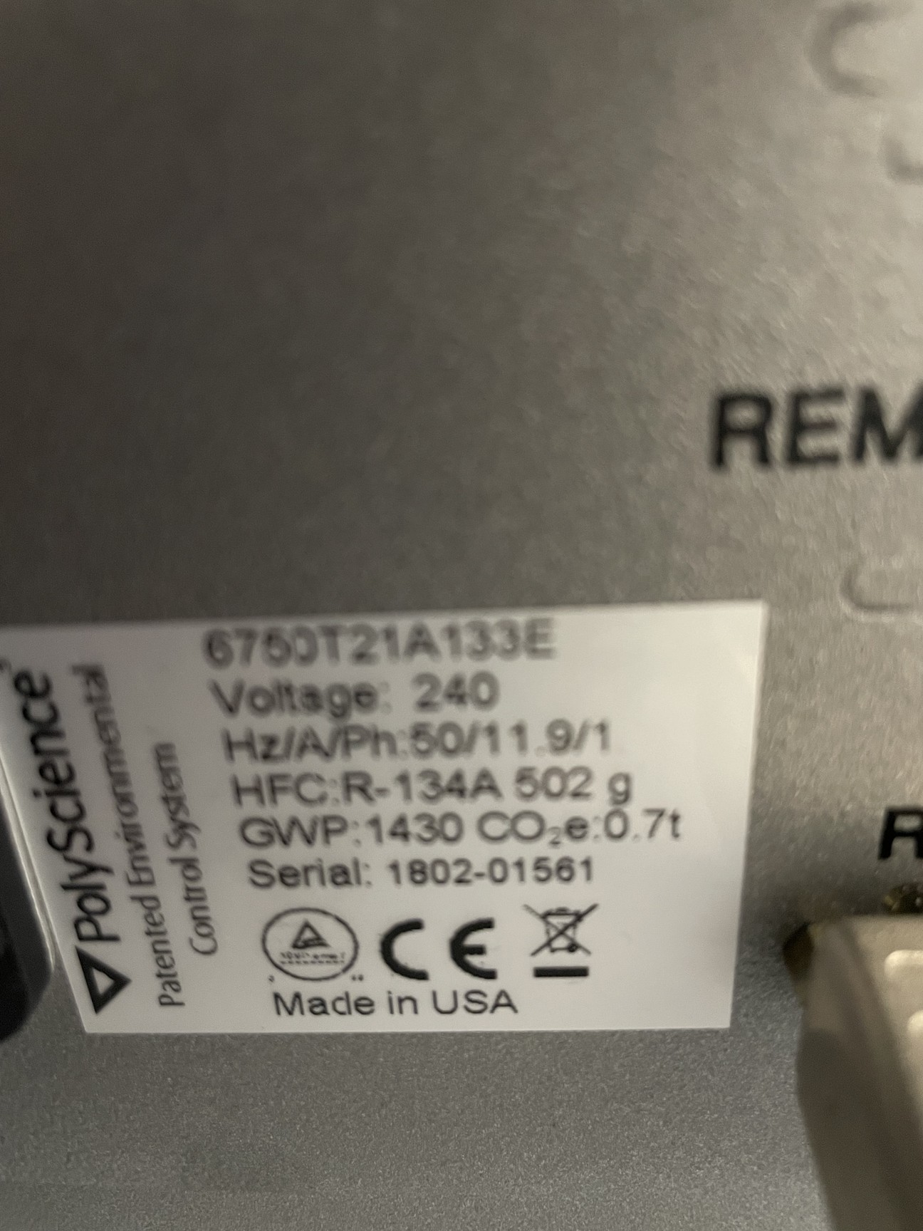 Image of Fluidigm Helios CyTOF Mass Cyto w/ PolyScience WhisperCool Chiller Spares/Repair