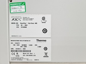 Thumbnail image of Affymetrix GeneChip 645 Hybridization Oven Lab