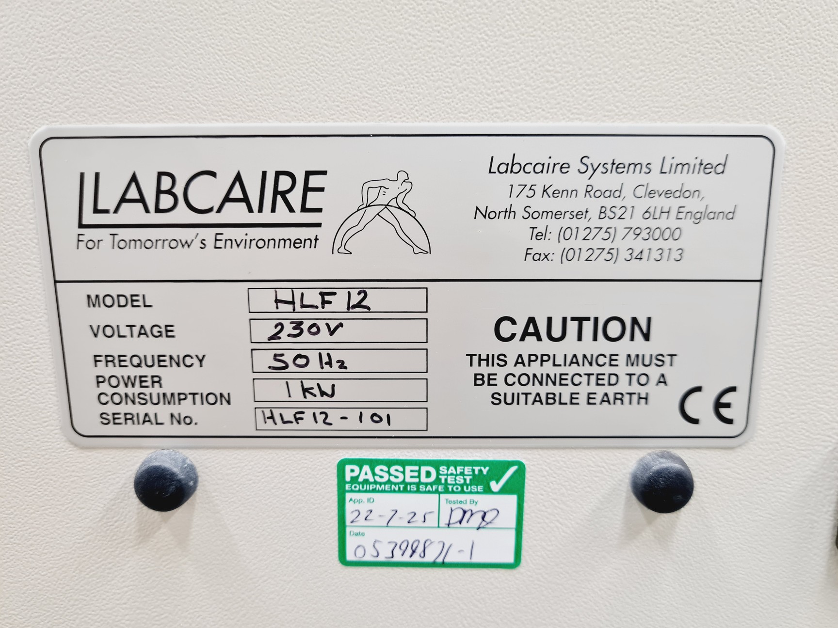 Image of Labcaire HLF 12 Laminar Flow Cabinet Lab