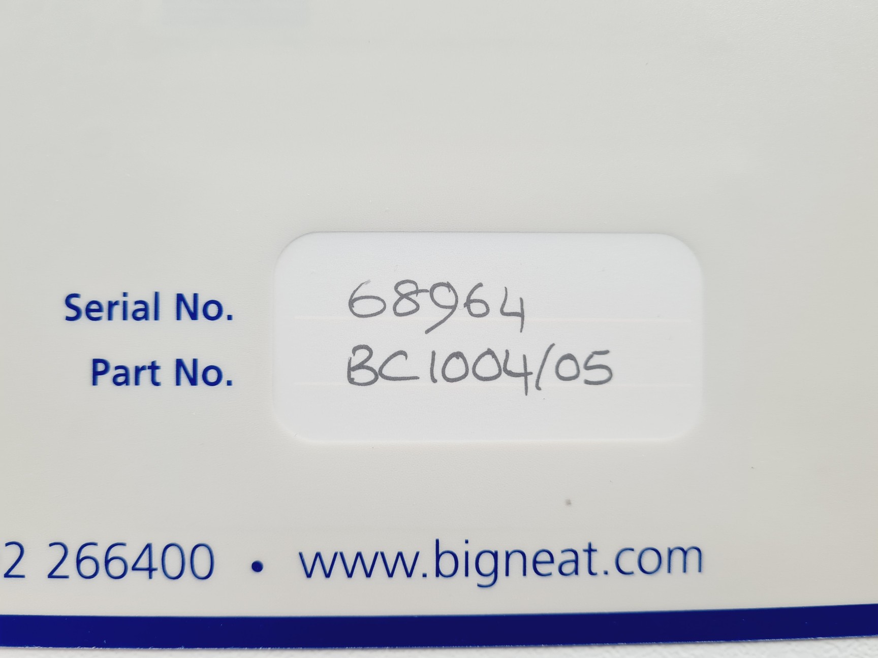 Image of Bigneat BC1004/05 Chemcap Filtration Safety Cabinet
