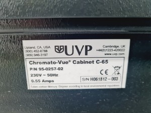 Thumbnail image of UVP Chromato-Vue Cabinet C-65 with UVP UVLS-28 EL Series UV Lamp