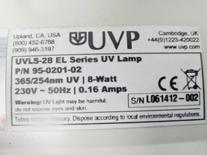 Thumbnail image of UVP Chromato-Vue Cabinet C-65 with UVP UVLS-28 EL Series UV Lamp