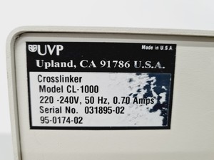 Thumbnail image of UVP CL-1000 Ultraviolet Crosslinker Lab