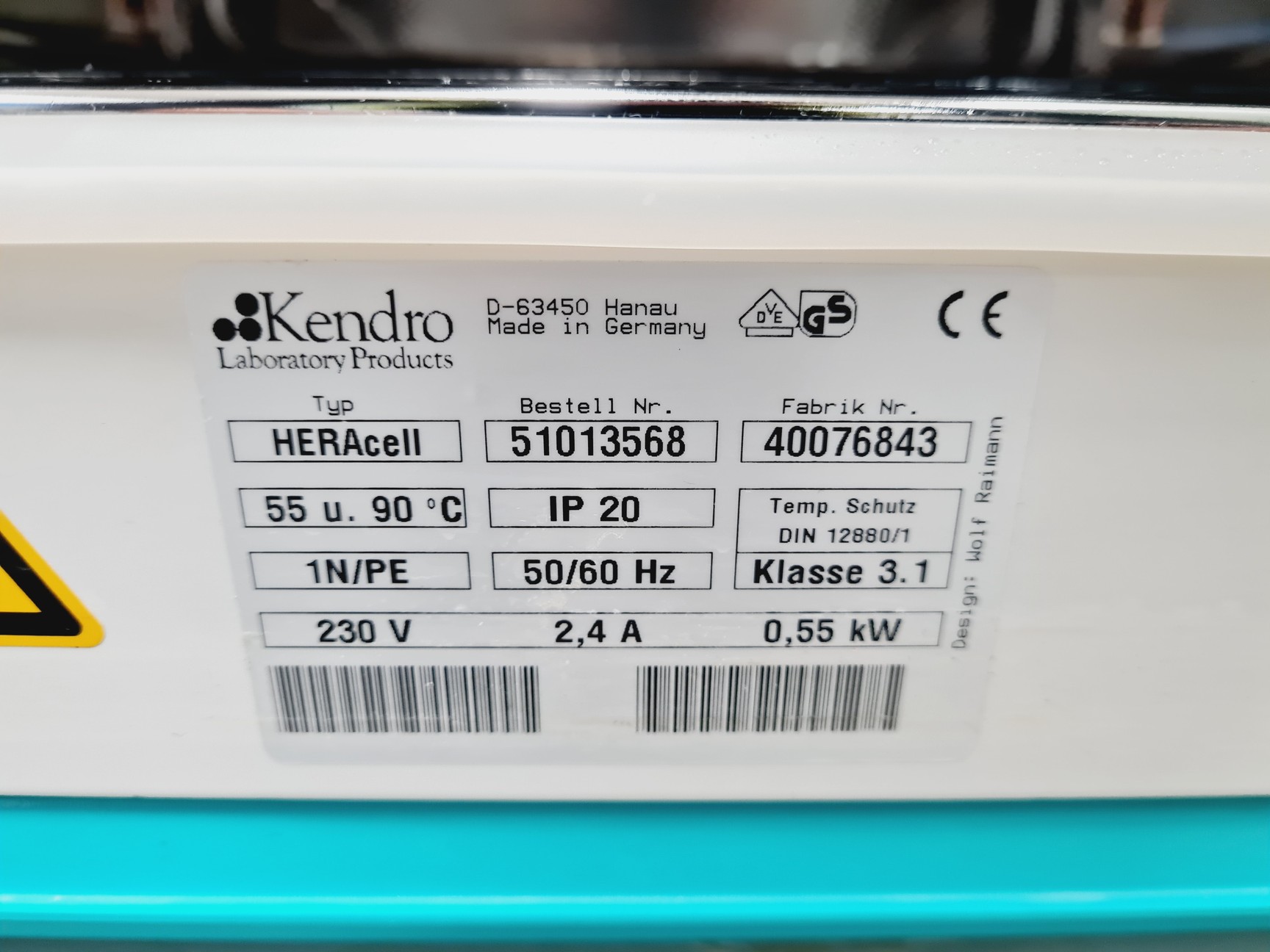 Image of Kendro Heraeus Model HERAcell 150 CO2 Incubator Lab