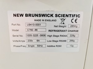 Thumbnail image of New Brunswick Scientific Ultra Low Temperature Freezer -80C Model C760-86 Lab