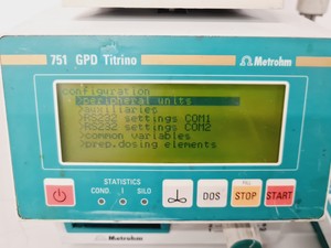 Thumbnail image of Metrohm 751 GDP Titrino with 751 GDP Titrino Keyboard - Spares/Repair Lab