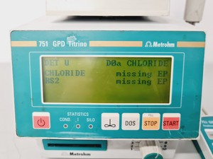 Thumbnail image of Metrohm 751 GDP Titrino with 751 GDP Titrino Keyboard - Spares/Repair Lab