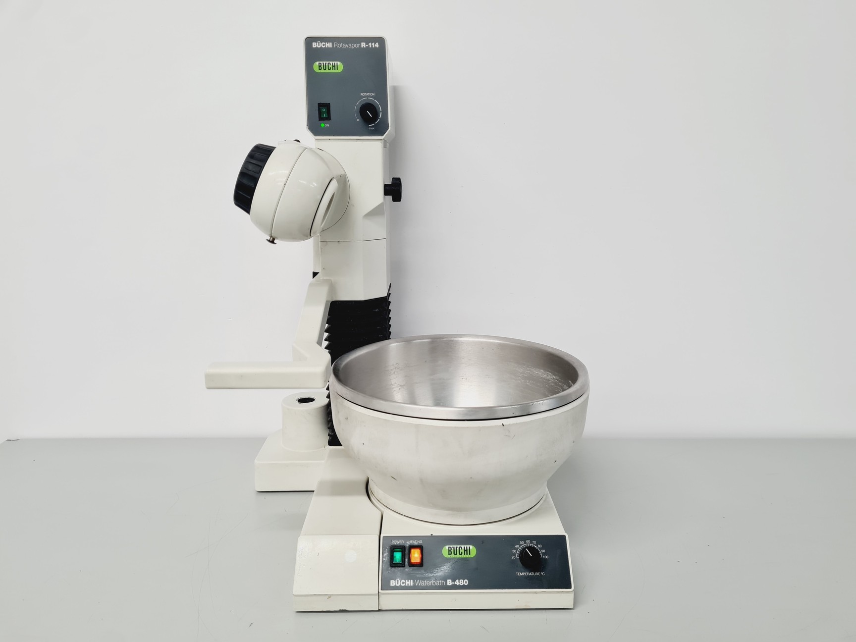 Image of Buchi Rotavapor R-114VP w/ Buchi Water Bath B-480 Spares/Repair Lab