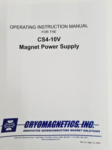 Thumbnail image of Cryomagnetics Inc Model CS-4 Bipolar Superconducting Magnet Power Supply 115v