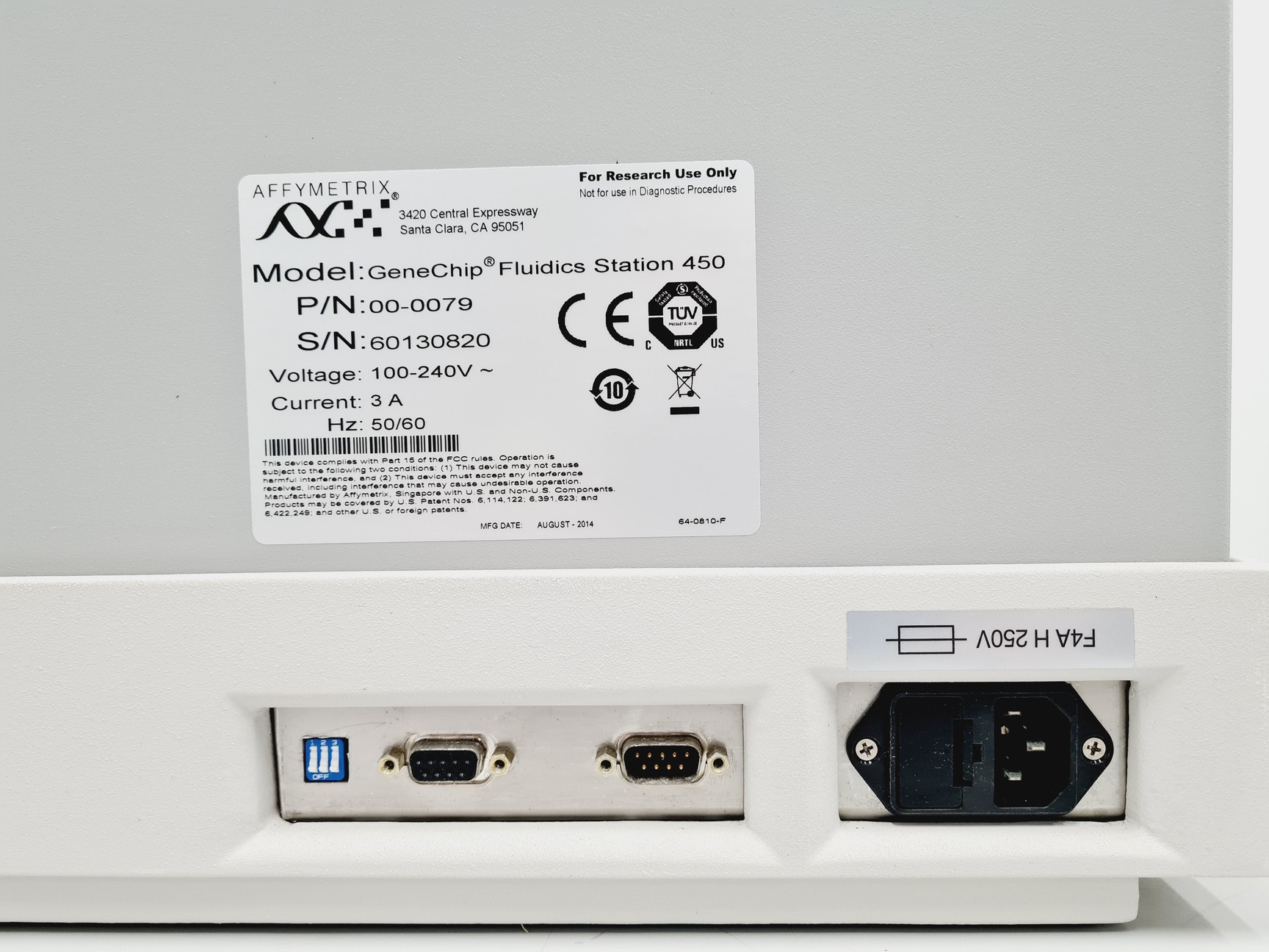 Image of Affymetrix GeneChip Fluidics Station 450 Lab