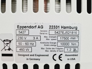 Thumbnail image of Eppendorf Benchtop Centrifuge 5430