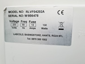 Thumbnail image of Labcold Sparkfree Labfreezer Model No. RLVF04202A