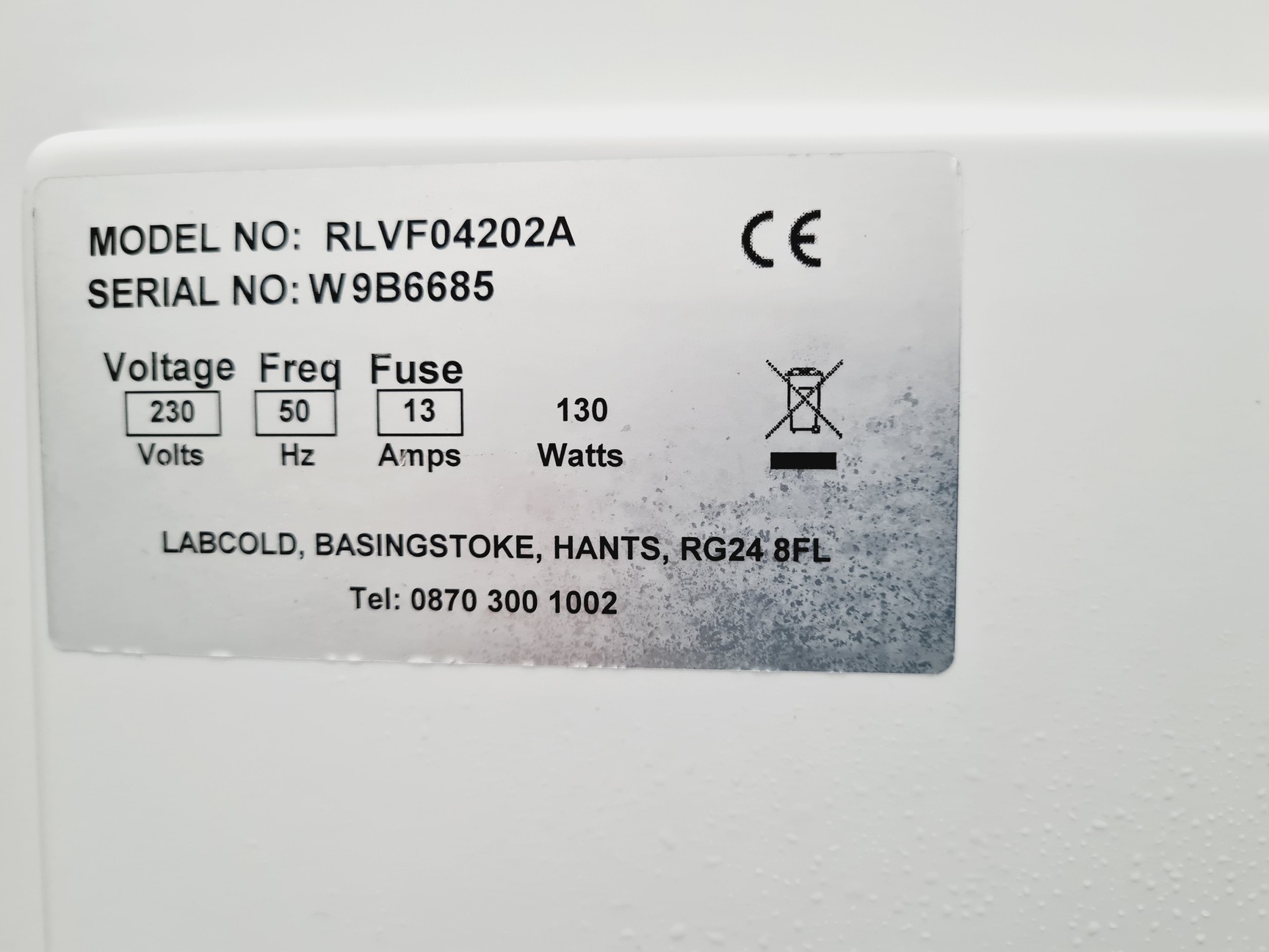 Image of Labcold Sparkfree Labfreezer Model RLVF04202A Lab