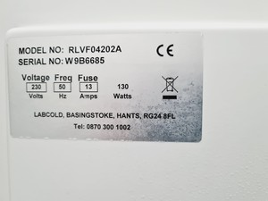 Thumbnail image of Labcold Sparkfree Labfreezer Model RLVF04202A Lab