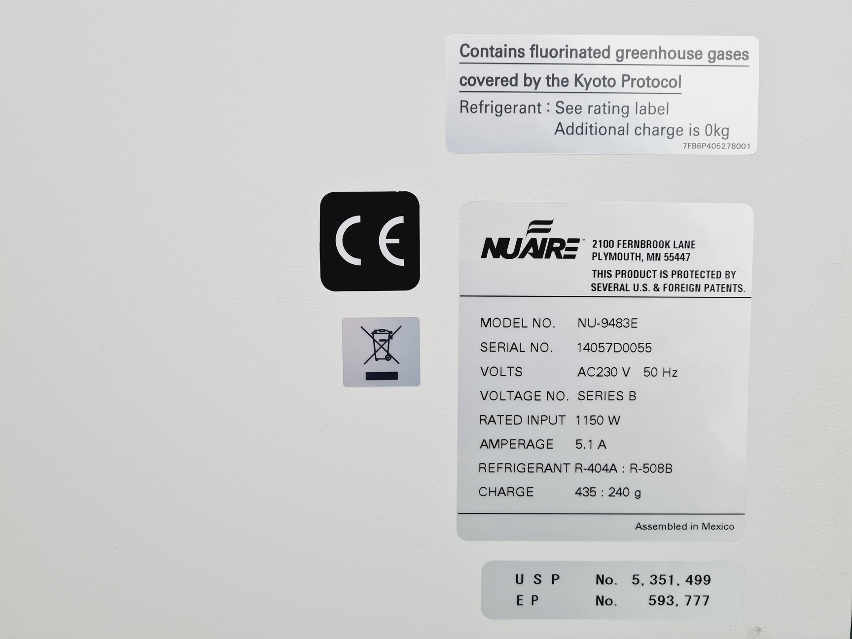 Image of Nuaire Model: NU-9483E -86˚c Lab Freezer