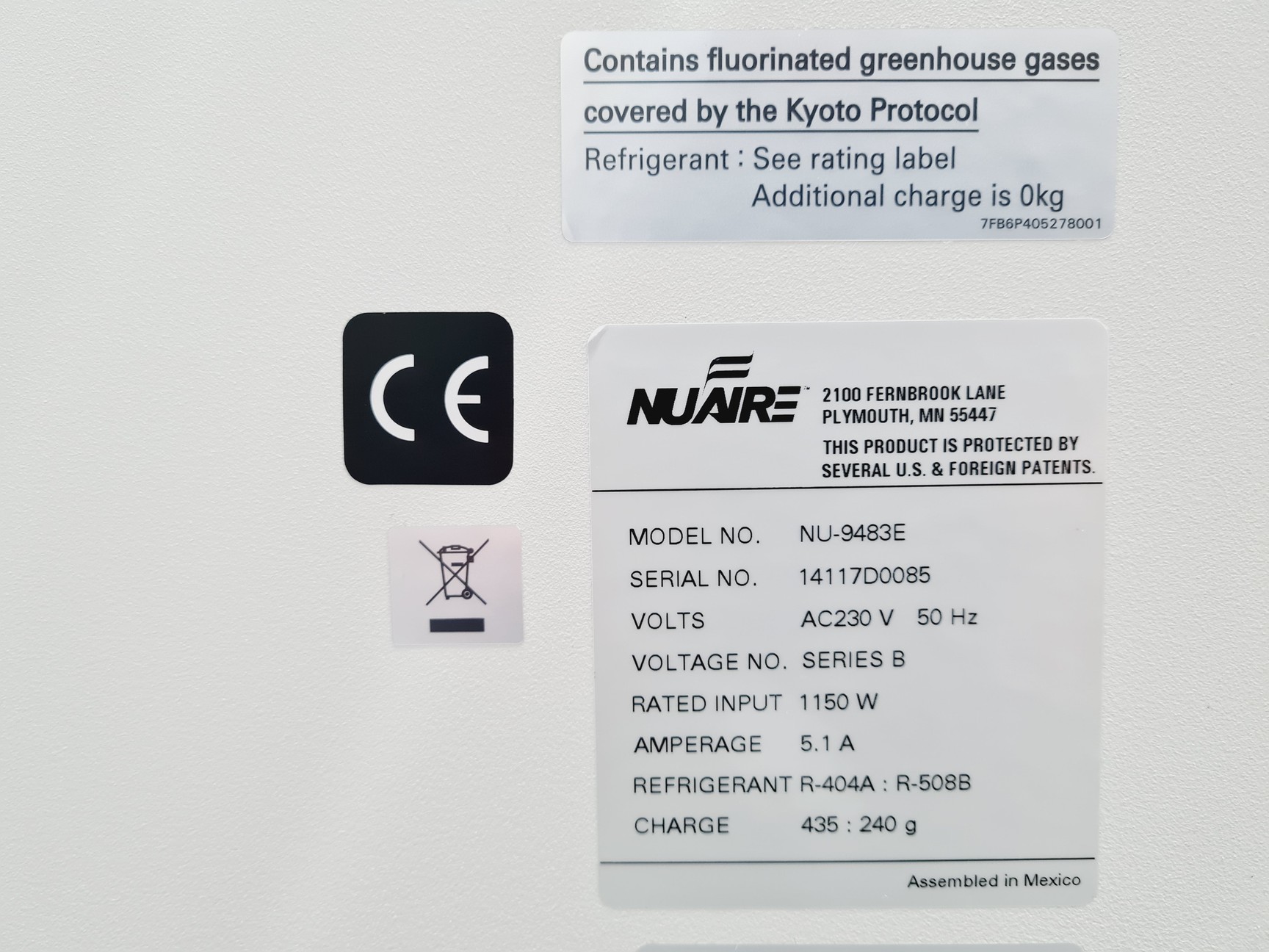 Image of Nuaire Model: NU-9483E -86˚c ULT Freezer