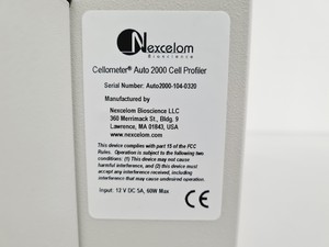 Thumbnail image of Nexcelom Cellometer Auto 2000 Cell Profiler