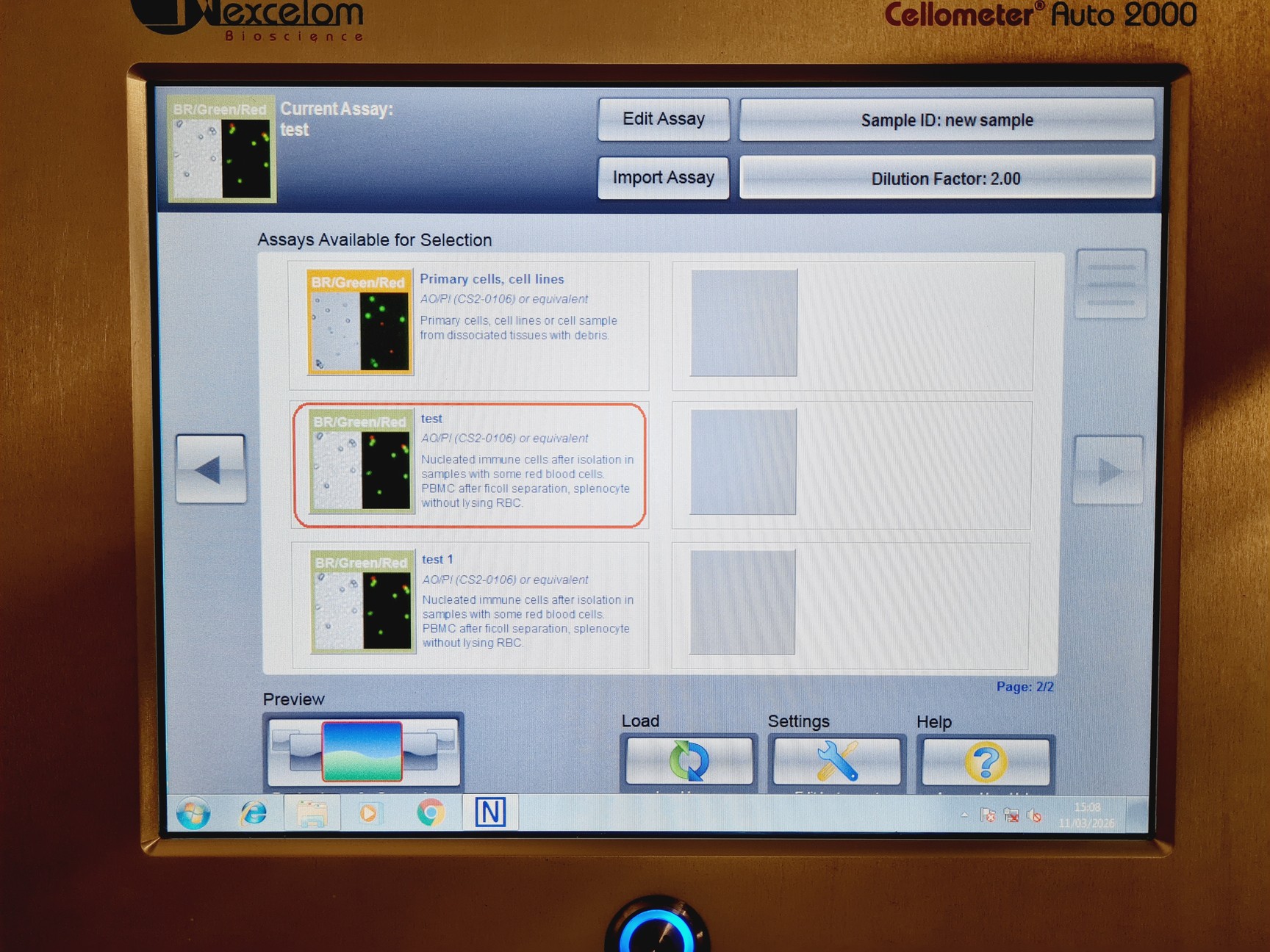 Image of Nexcelom Cellometer Auto 2000 Cell Profiler